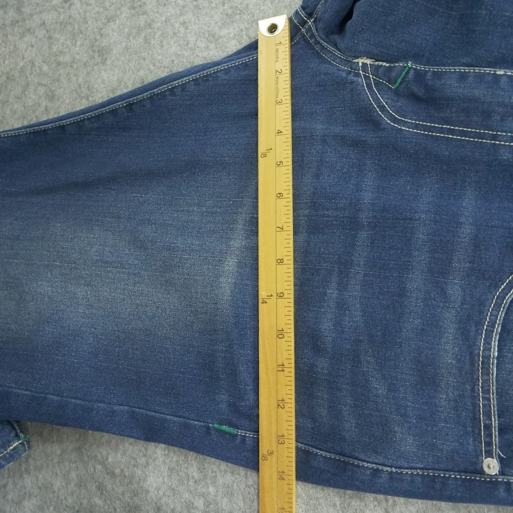 True Religion Jeans Mens 36 Blue Ricky Relax Slim Mid Rise Zip Fly